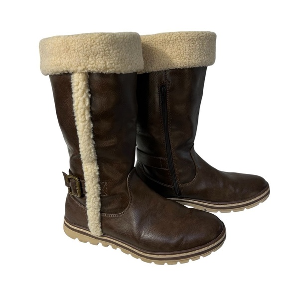 Cliffs by White Mountain Kesha Round Toe Brown Boots 10 - Picture 8 of 15